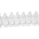 Gardinenband bleistiftfalten breite 50 mm - Transparent (50 Meter)