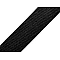 Satin schrägband  breite 15 mm  gefalzt - Schwarz (1 Meter)