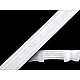 Gardinenband 2 breite 25 mm - Weiß (50 Meter)