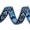 Borte / webband mit indianer motiv breite 20 mm - Blau (1 Meter)