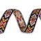 Borte / webband mit indianer motiv breite 20 mm - Senf-braun (1 Meter)