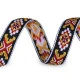 Borte / webband mit indianer motiv breite 20 mm - Senf-braun (1 Meter)