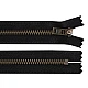 Altmessing-reißverschluss nr. 5, länge 18 cm, für jeans, ykk - Schwarz (1 Stück)