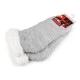 Wintersocken für damen/mädchen mit fell und anti-rutsch emi ross - Grau (1 Paar)