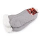 Wintersocken für damen/mädchen mit fell und anti-rutsch emi ross - Grau (1 Paar)