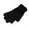 Chenille-handschuhe für herren - Schwarz (1 Paar)