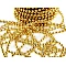 Perlenkette deko ø4 mm - Gold (24 Meter)