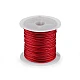 Kordel geglättet, glänzend ø 1 mm - Rot (1 Stück)