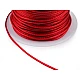 Kordel geglättet, glänzend ø 1 mm - Rot (1 Stück)