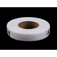 Bügelband mit netzoptik, breite 15 mm - Weiß (63 Meter)