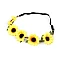Elastisches haarband mit blumen - Gelb (1 Stück)