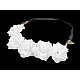Elastisches haarband mit blumen - Weiß (20 Stücke)
