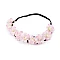 Elastisches haarband mit blumen - Hellrosa (1 Stück)
