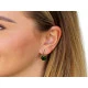 Ohrringe aus edelstahl mit geschliffenem steinchen - Crystal (1 Paar)