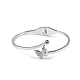 Armband aus edelstahl mit geschliffenen steinchen - Silber (1 Stück)