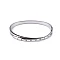 Armband aus edelstahl mit geschliffenen steinchen - Silber (1 Stück)