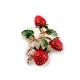 Brosche erdbeeren - Rot (1 Stück)