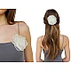 Brosche/haarschmuck organzablume, ø 10,5 cm - Hell-créme (1 Stück)