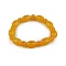Armband aus glasperlen elastisch - Amber (1 Stück)