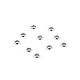 Rondelle/zierteil aus edelstahl, ø 4; 6 mm - Platine (10 Stücke)