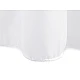 Vorhang/voile inklusive blei glatt breite 276 cm - Weiß (1 Meter)