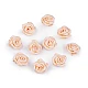 Rose satin ø10 mm - Weiß (10 Stücke)