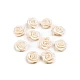 Rose satin ø10 mm - Weiß (10 Stücke)