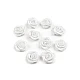 Rose satin ø10 mm - Weiß (10 Stücke)