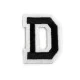 Aufbügler buchstaben - Schwarz (1 Stück)