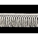 Fransen aus baumwolle breite 55 mm - Weiß (9 Meter)