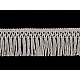 Fransen aus baumwolle breite 55 mm - Weiß (9 Meter)