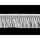 Fransen aus baumwolle breite 55 mm - Weiß (9 Meter)