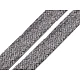 Baumwollkordel flach/ schlauchband, breite 15 mm - Grau (10 Meter)