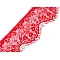 Französische spitze breite 90 mm - Rot (3 Meter)
