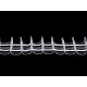 Gardinenband bleistiftfalten breite 25 mm - Transparent (50 Meter)