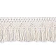 Baumwollfransen/spitze, breite 70 mm - Naturfarbe hell (1 Meter)