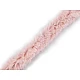 Besatzband aus kunstfell zum einnähen rund, breite 2 cm - Hellrosa (1 Meter)