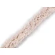 Besatzband aus kunstfell zum einnähen rund, breite 2 cm - Hellrosa (1 Meter)