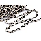 Borte mit kleinen pailletten geflochten, breite 10 mm - Schwarz (1 Meter)