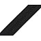 Schrägband aus baumwolle breite 20 mm verbügelt - Schwarz (1 Meter)