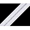 Schrägband aus baumwolle breite 20 mm verbügelt - Weiß (1 Meter)