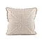 Gestrickter kissenbezug aus baumwolle, 45 x 45 cm - Naturfarbe hell (2 Stücke)