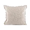 Gestrickter kissenbezug aus baumwolle, 45 x 45 cm - Naturfarbe hell (2 Stücke)