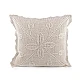 Gestrickter kissenbezug aus baumwolle, 45 x 45 cm - Naturfarbe hell (2 Stücke)