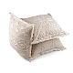 Gestrickter kissenbezug aus baumwolle, 45 x 45 cm - Naturfarbe hell (2 Stücke)