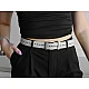 Damen-/mädchengürtel, breite 2,8 cm - Schwarz (1 Stück)