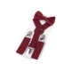 Hosenträger fliege set kinder - Bordeaux hell (1 Set)