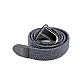Gürtel elastisch, breite 3,2 cm unisex - Grau (1 Stück)