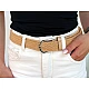 Gürtel elastisch, breite 3,2 cm unisex - Grau (1 Stück)