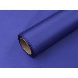 Satinstoff einseitig breite 36 cm - Königsblau (9 Meter)
